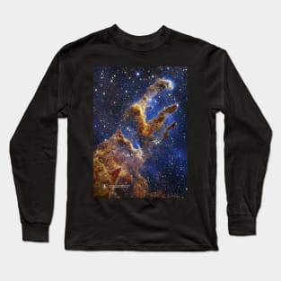 JWST Pillars of Creation, 2022 (James Webb/JWST) Long Sleeve T-Shirt